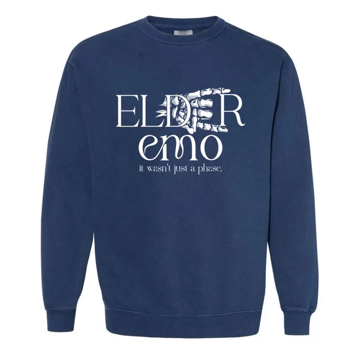 Emo Rock Elder Emo Ska Pop Punk 2000s Music Garment-Dyed Sweatshirt