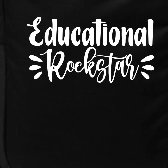 Educational Rockstar Funny Graphic Teacher Tee Gift Impact Tech Backpack