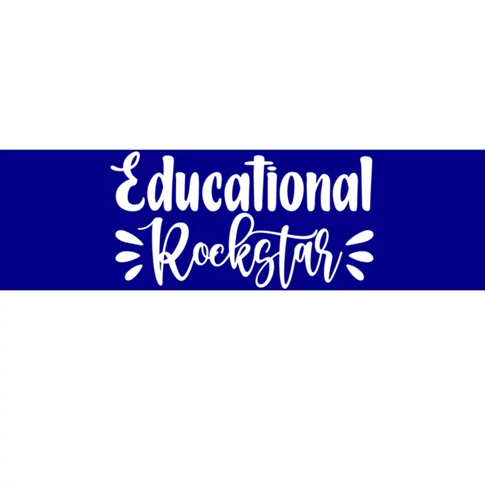 Educational Rockstar Funny Graphic Teacher Tee Gift Bumper Sticker