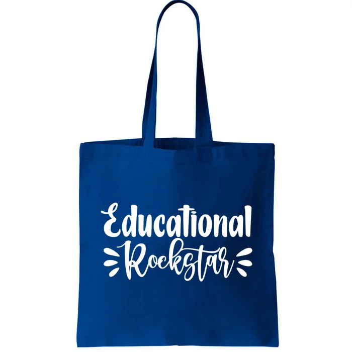 Educational Rockstar Funny Graphic Teacher Tee Gift Tote Bag