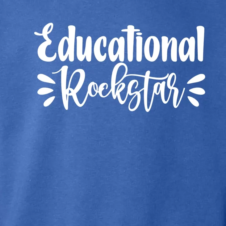 Educational Rockstar Funny Graphic Teacher Tee Gift Toddler Hoodie