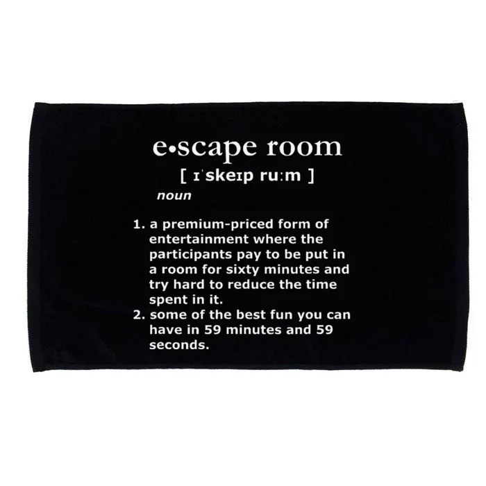 Escape Room Funny Definition Microfiber Hand Towel