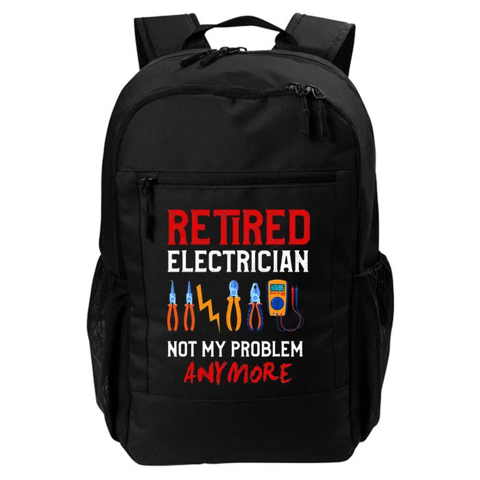 Electrician Retirement Gift Funny Retired Electrician Daily Commute Backpack