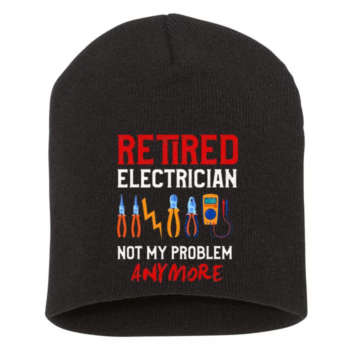 Electrician Retirement Gift Funny Retired Electrician Short Acrylic Beanie