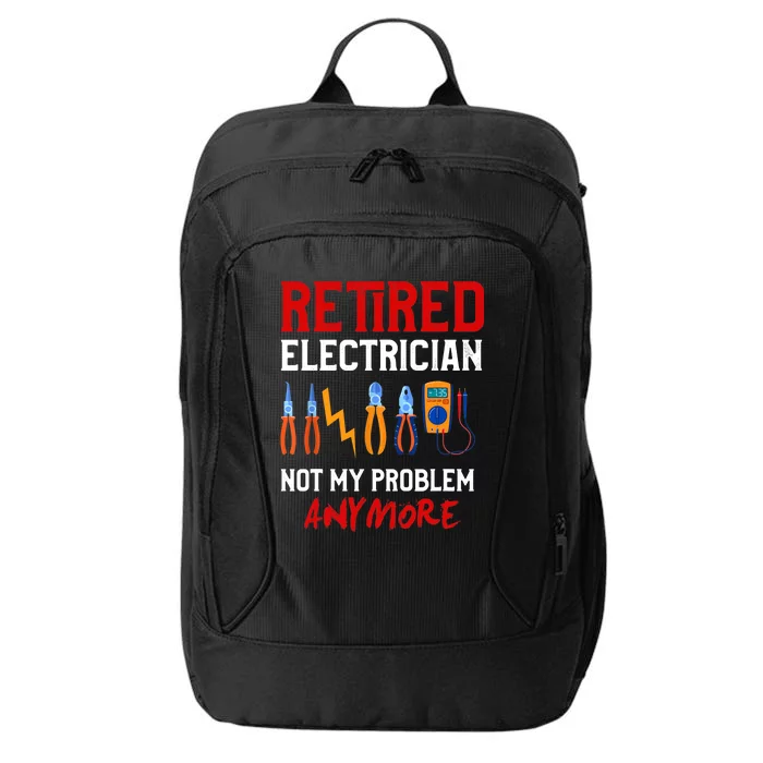 Electrician Retirement Gift Funny Retired Electrician City Backpack