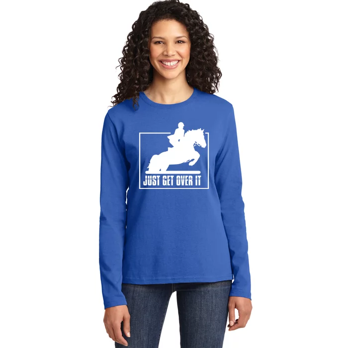 English Riding Hunter Jumper Horse Riding Gift Ladies Long Sleeve Shirt