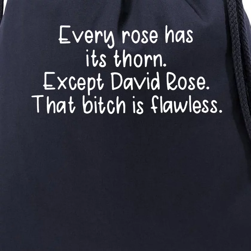 Every Rose Has Its Thorn Drawstring Bag