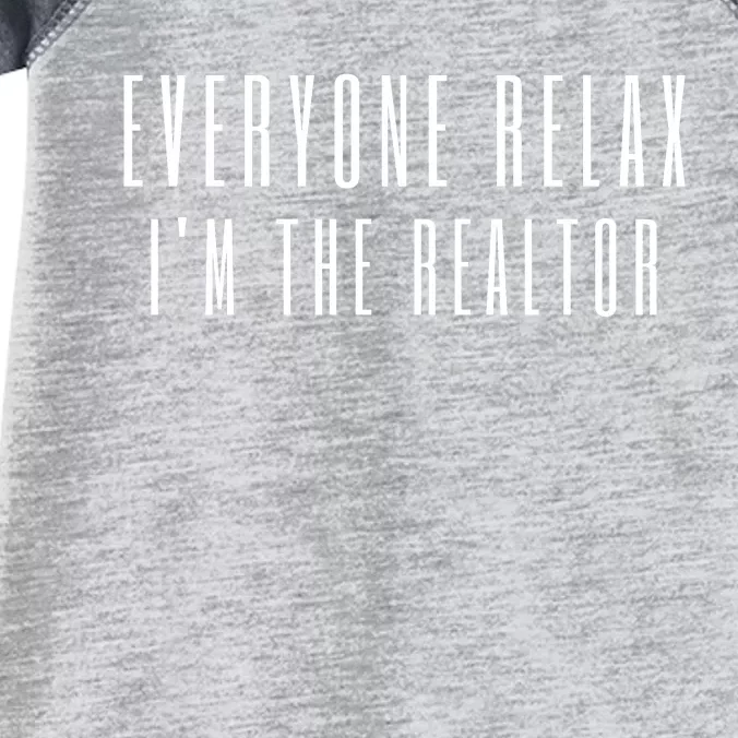 Everyone Relax I'm A Realtor Funny Real Estate Agent Quote Gift Infant Baby Jersey Bodysuit