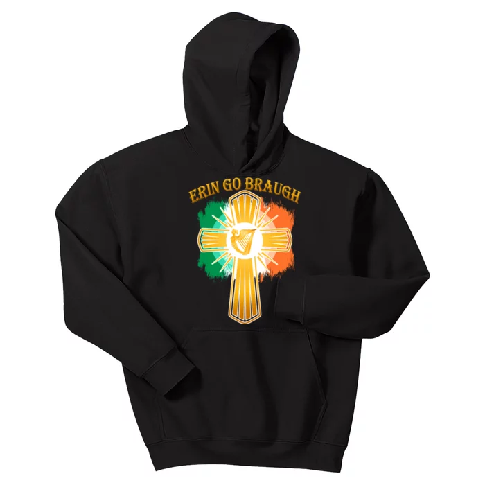 Erin Go Braugh St. Patrick's Day Kids Hoodie