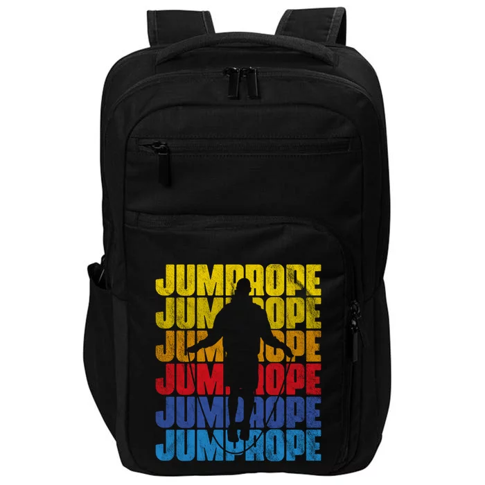 Expert Rope Jumper Retro Cardio Exercise Jumprope Lover Gift Impact Tech Backpack