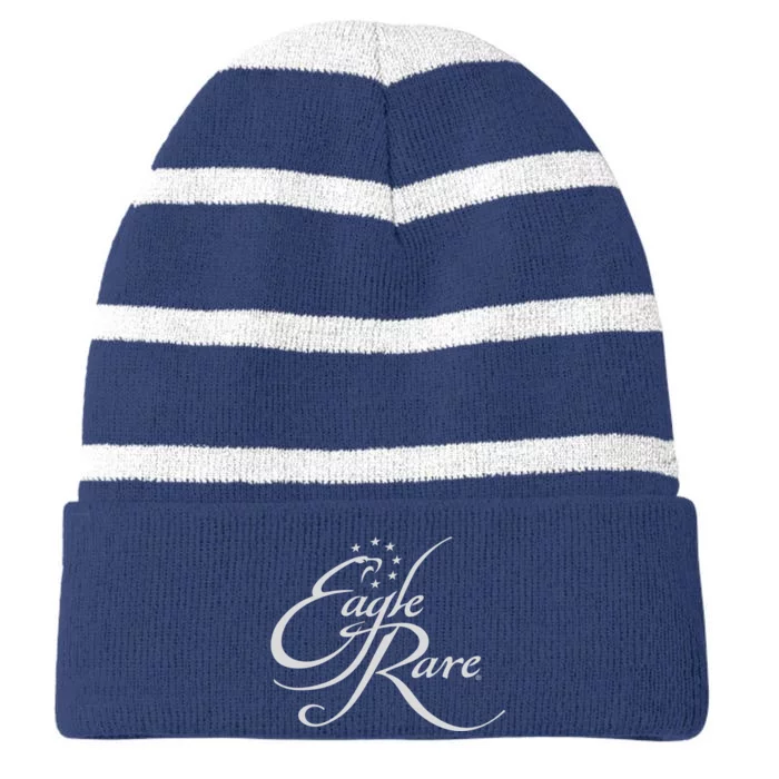 Eagle Rare Kentucky Bourbon Whiskey Gift Shop Logo Striped Beanie with Solid Band