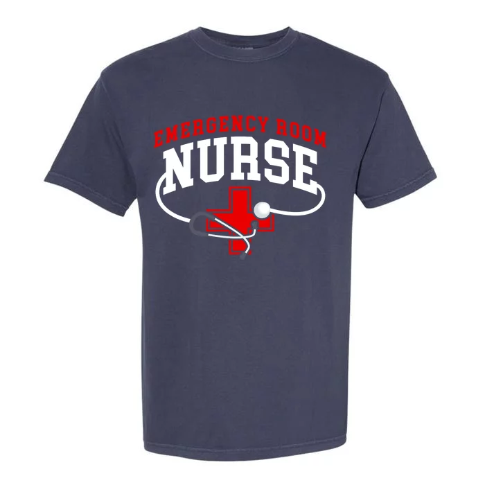 Emergency Room Nurse (Er) Gift Crewneck Gift Garment-Dyed Heavyweight T-Shirt