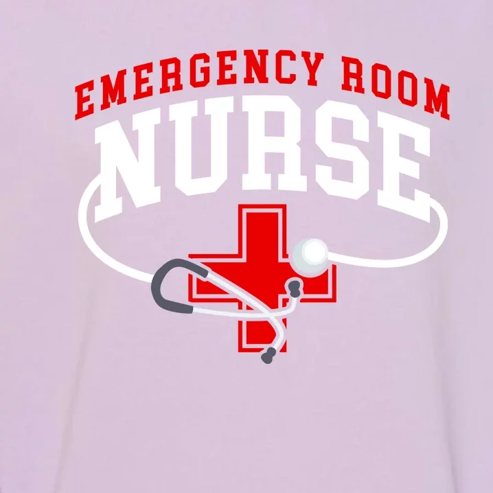 Emergency Room Nurse (Er) Gift Crewneck Gift Garment-Dyed Sweatshirt