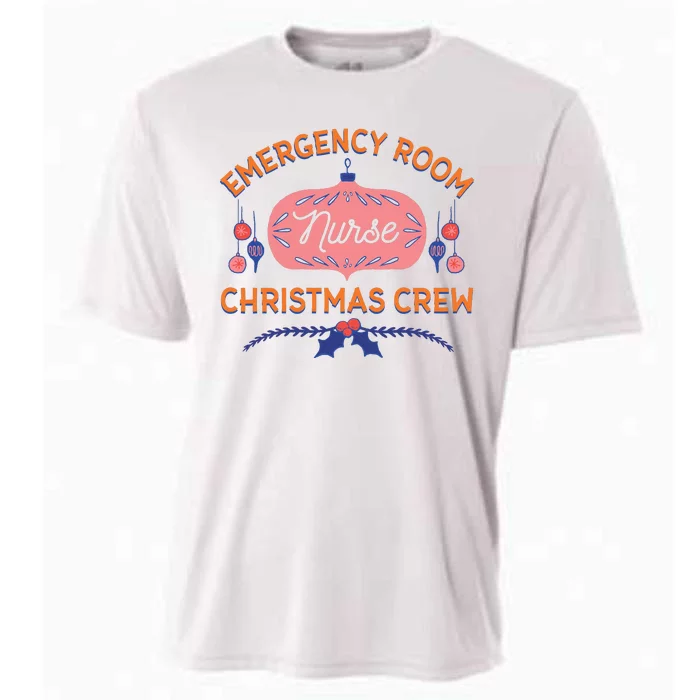 Emergency Room Nurse Christmas Crew Cooling Performance Crew T-Shirt