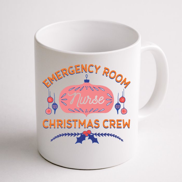 Emergency Room Nurse Christmas Crew Front & Back Coffee Mug