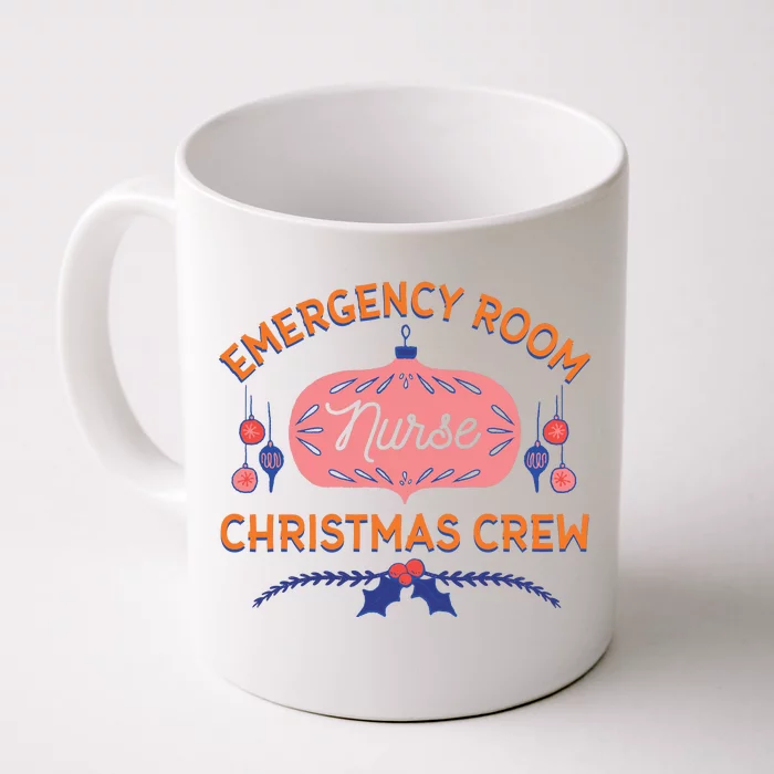 Emergency Room Nurse Christmas Crew Front & Back Coffee Mug