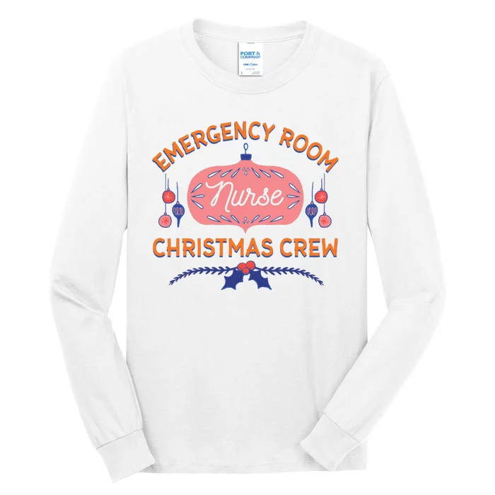 Emergency Room Nurse Christmas Crew Tall Long Sleeve T-Shirt