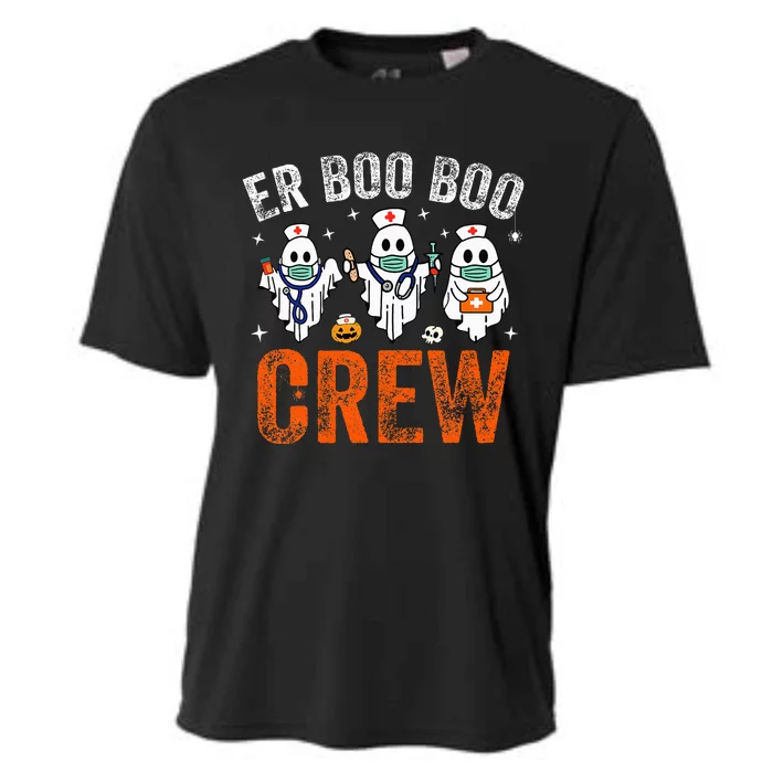 Emergency Room Nurse Crew Funny Halloween ER Nurse Costume Cooling Performance Crew T-Shirt