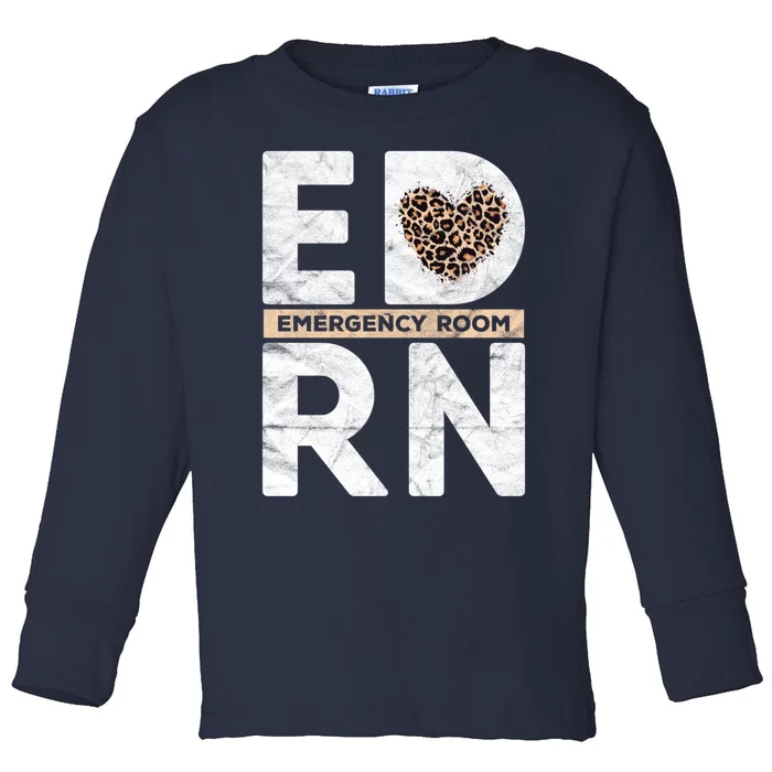 Emergency Room Nurse ER ED Nursing Assistant Life Worker Toddler Long Sleeve Shirt