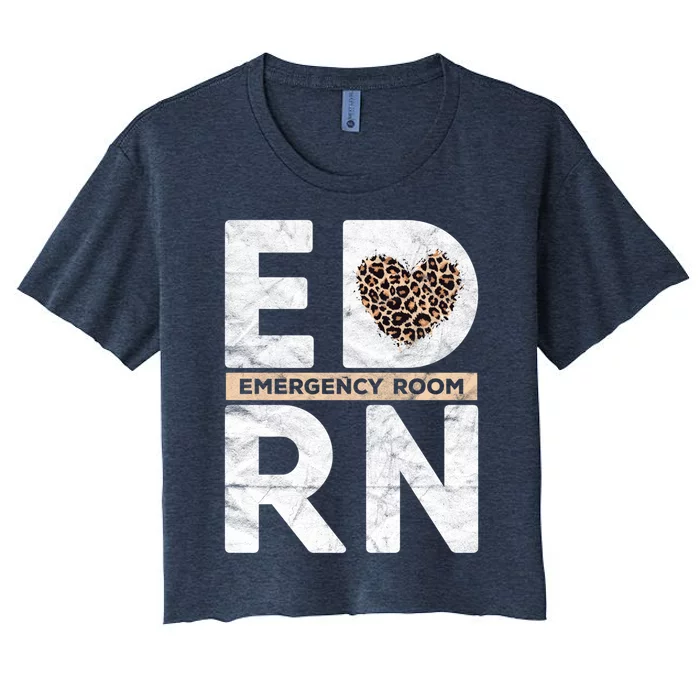 Emergency Room Nurse ER ED Nursing Assistant Life Worker Women's Crop Top Tee