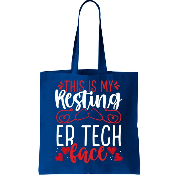 Emergency Room Nurse Resting Er Tech Face Er Nursing Cute Gift Tote Bag