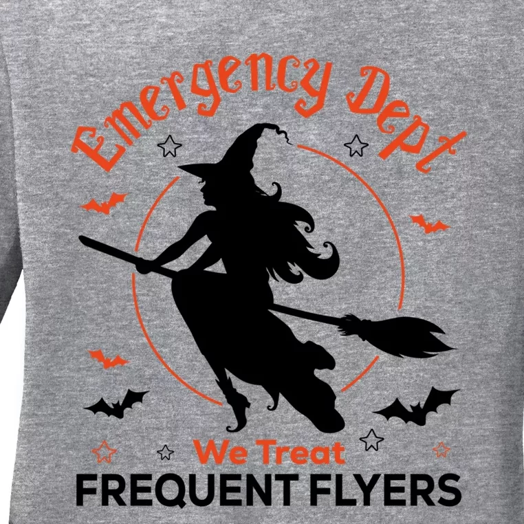 Emergency Room Nurse Halloween Costume Ed Er Nursing School Gift Ladies Long Sleeve Shirt