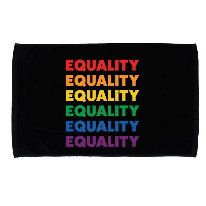 Equality Rainbow Pride Gift Microfiber Hand Towel