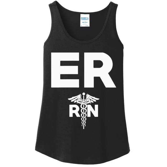 Emergency Room Registered Nurse Hospital RN Staff Ladies Essential Tank