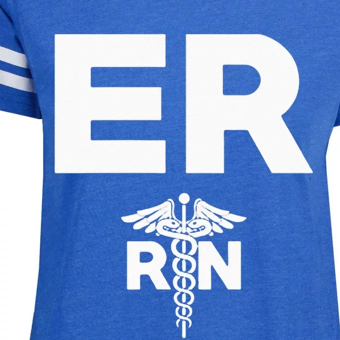 Emergency Room Registered Nurse Hospital RN Staff Enza Ladies Jersey Football T-Shirt