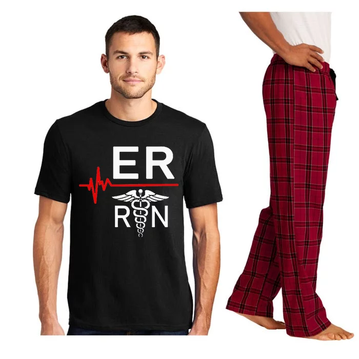 Emergency Room Registered Nurse Gift Er Heartbeat Pajama Set