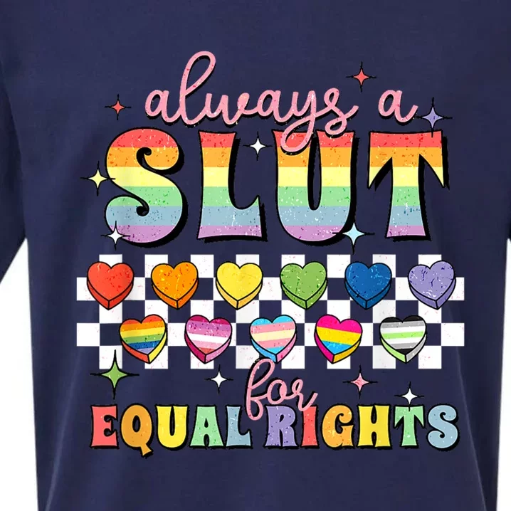 Equal Rights Rainbow Pride Rights Lgbtq Sueded Cloud Jersey T-Shirt