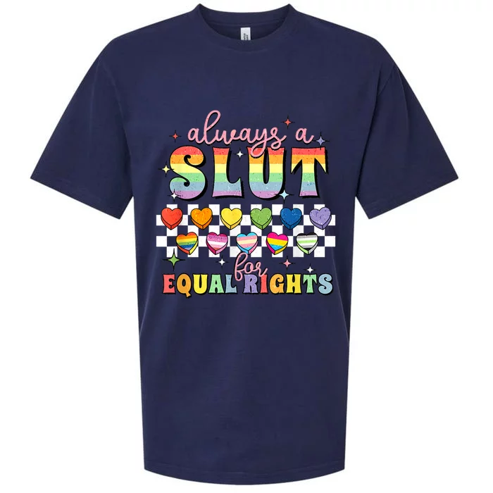 Equal Rights Rainbow Pride Rights Lgbtq Sueded Cloud Jersey T-Shirt