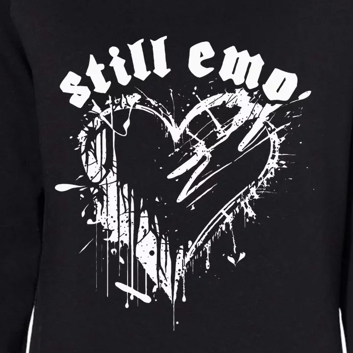 Emo Rock Still Emo 2000s Emo Ska Pop Punk Band Music Womens California Wash Sweatshirt