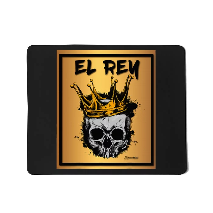 El Rey Skull Gold Mousepad