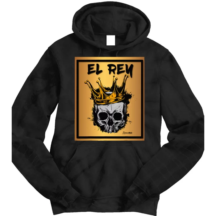 El Rey Skull Gold Tie Dye Hoodie