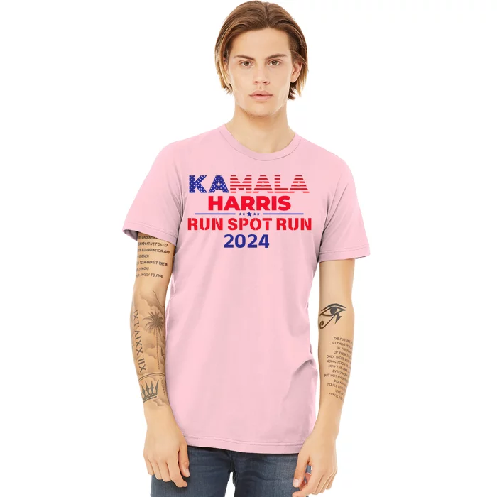 Election Run Spot Run Donald Trump Debate 2024 Kamala Premium T-Shirt