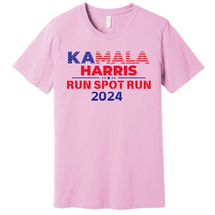 Election Run Spot Run Donald Trump Debate 2024 Kamala Premium T-Shirt