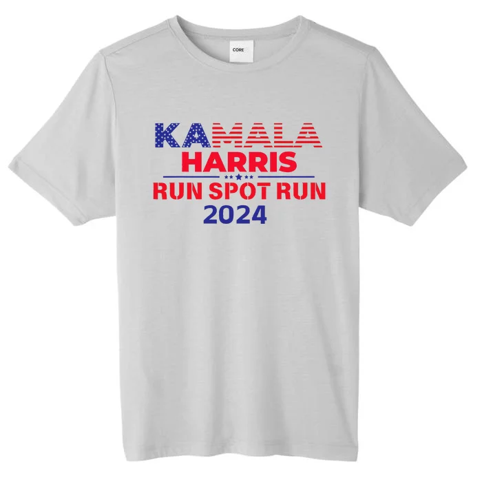 Election Run Spot Run Donald Trump Debate 2024 Kamala ChromaSoft Performance T-Shirt