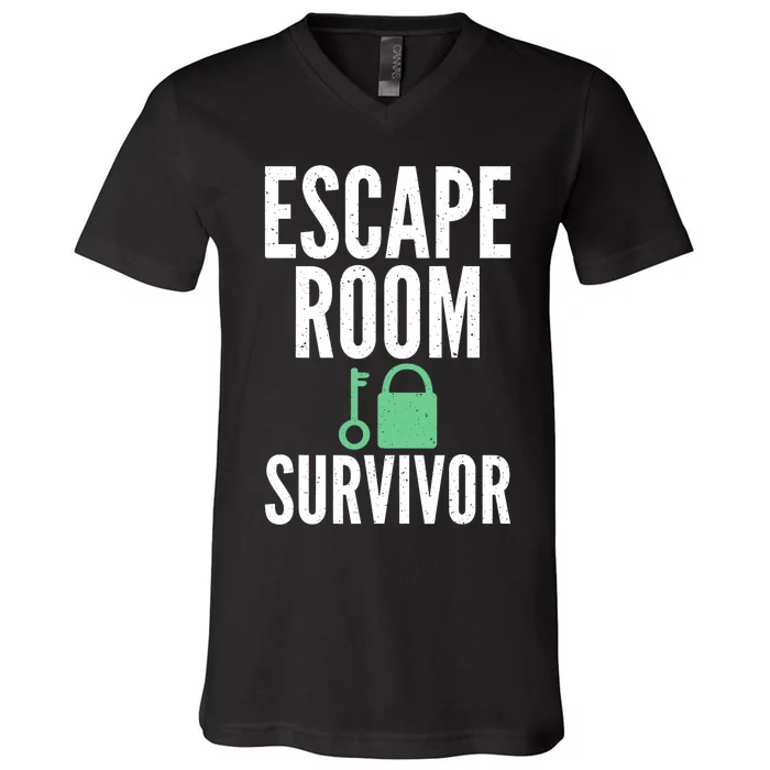 Escape Room Survivor V-Neck T-Shirt