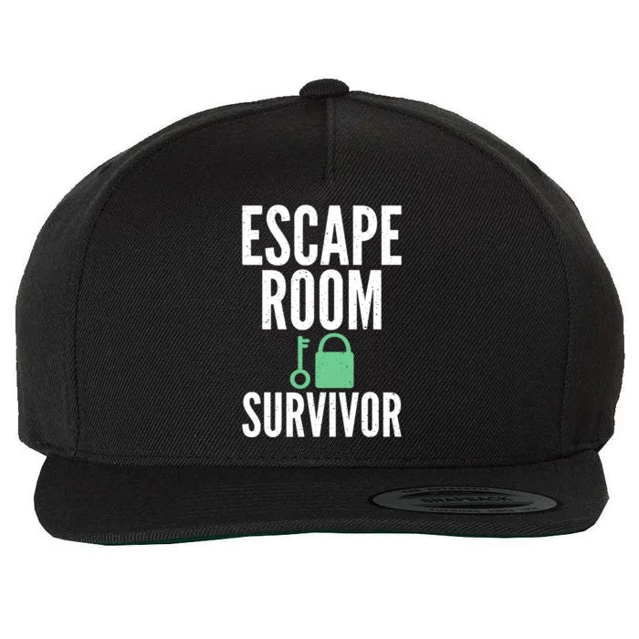 Escape Room Survivor Wool Snapback Cap