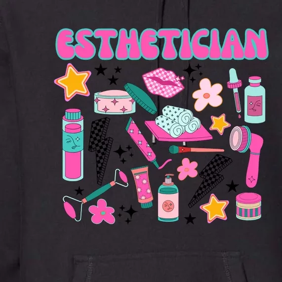 Esthetician Retro Skin Therapy Technician Premium Hoodie