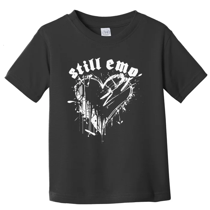 Emo Rock Still Emo 2000s Emo Ska Pop Punk Band Music Toddler T-Shirt