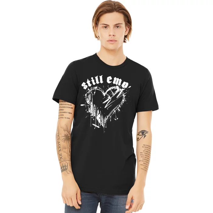 Emo Rock Still Emo 2000s Emo Ska Pop Punk Band Music Premium T-Shirt