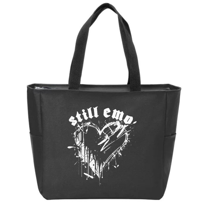 Emo Rock Still Emo 2000s Emo Ska Pop Punk Band Music Zip Tote Bag