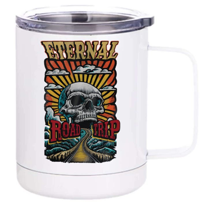 Eternal Road Trip Retro Front & Back 12oz Stainless Steel Tumbler Cup