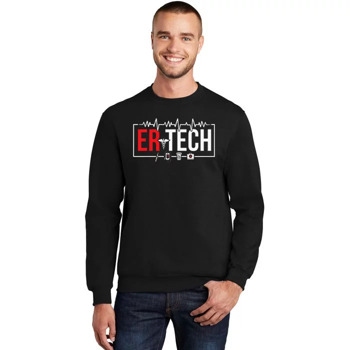 Emergency Room Technician Heartbeat ER Technicians Sweatshirt