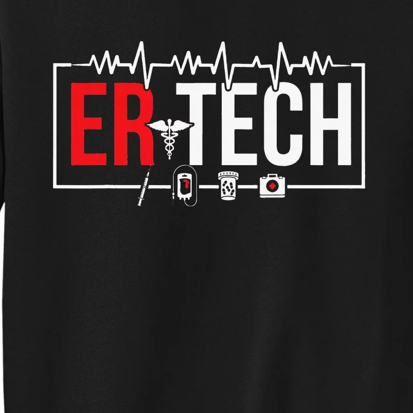 Emergency Room Technician Heartbeat ER Technicians Sweatshirt