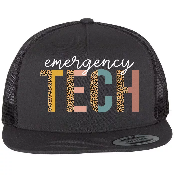 Emergency Room Technician ER Tech Nurse Technologist Flat Bill Trucker Hat