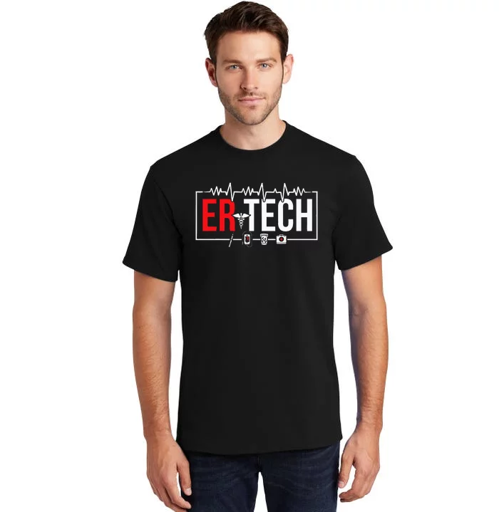 Emergency Room Technician Heartbeat ER Technicians Tall T-Shirt