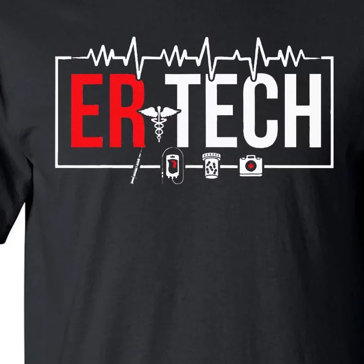 Emergency Room Technician Heartbeat ER Technicians Tall T-Shirt